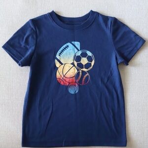 Kids Sports Graphic Tee - Blue